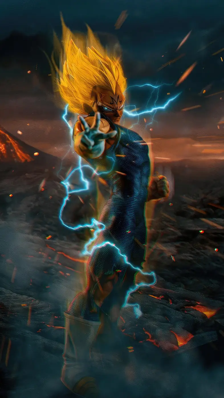 vegeta art wallpaper