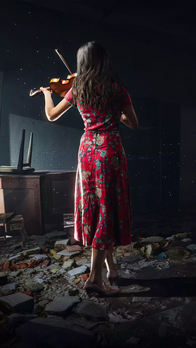  violin girl  wallpaper