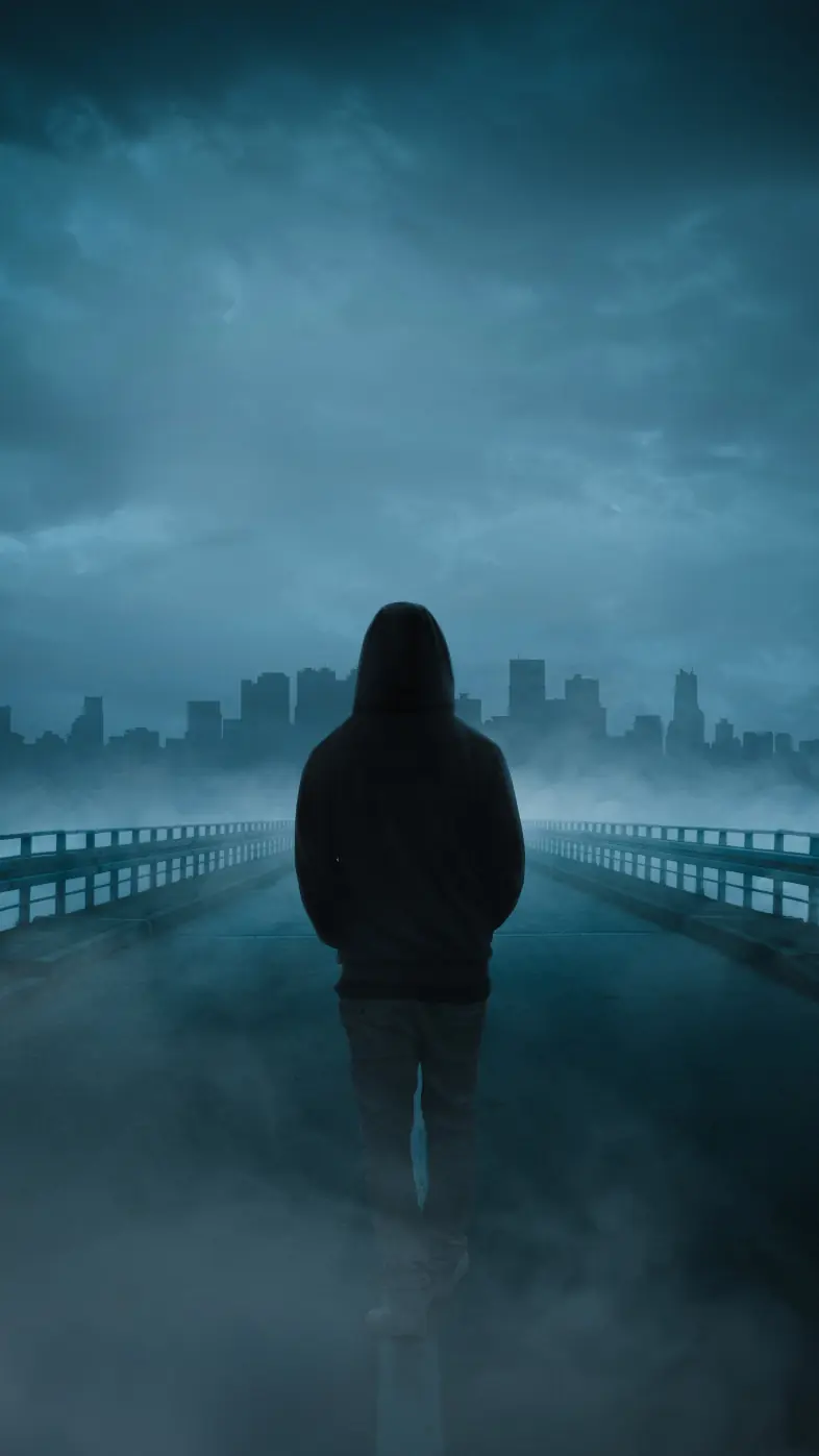 walk alone boy wallpaper