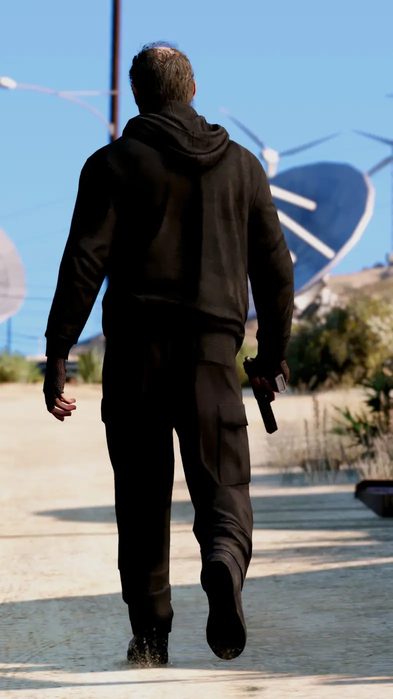 walking recreation gta v game wallpaper