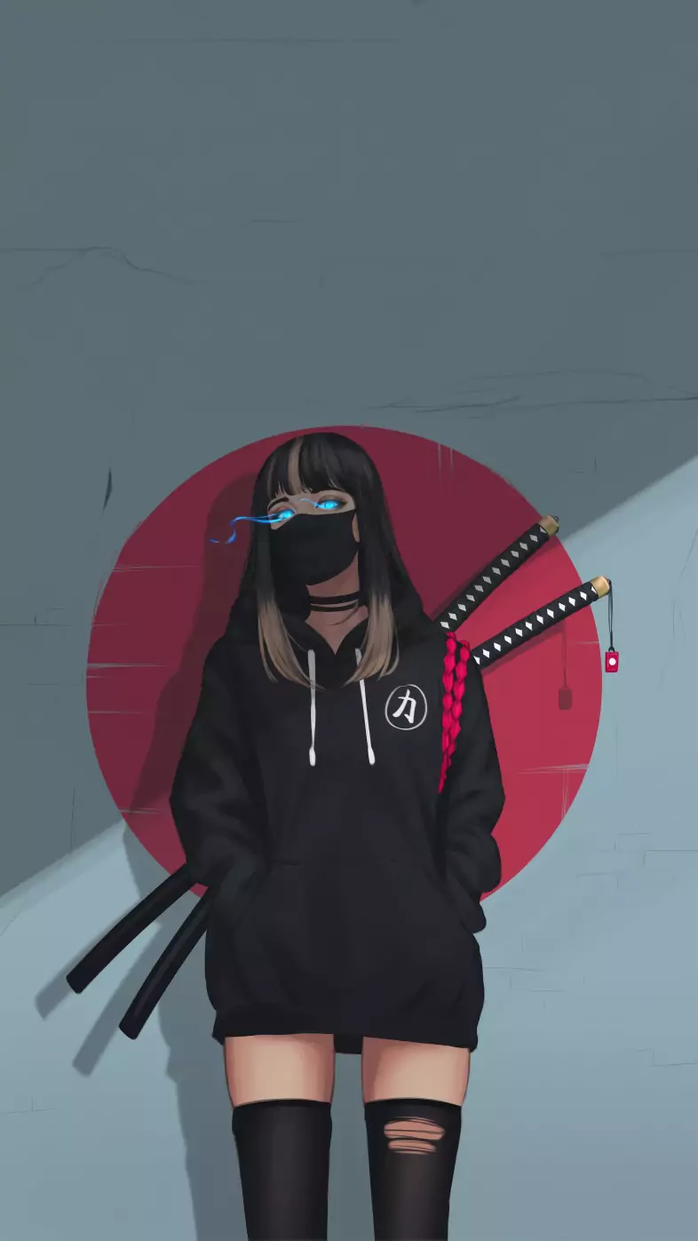 warrior anime girl wallpaper