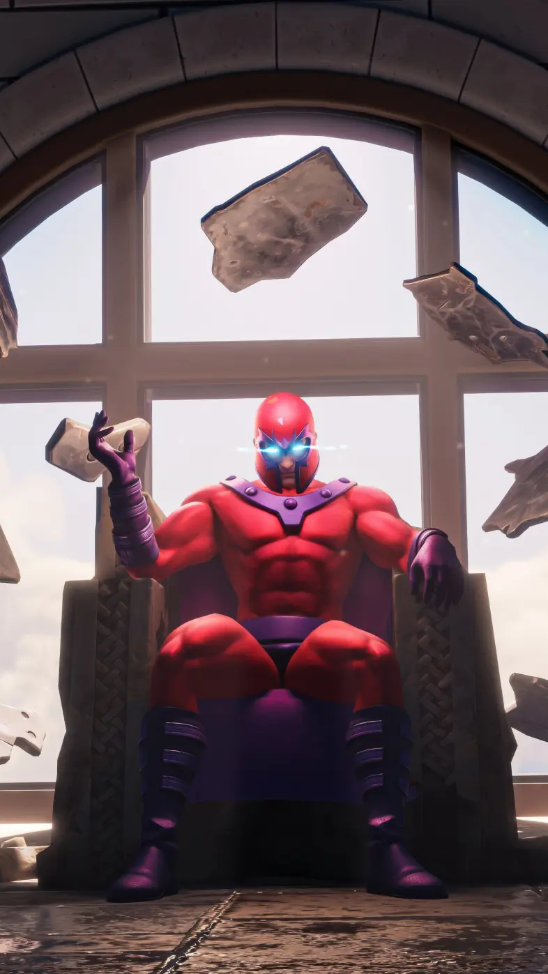 wastelander magneto fortnite gameplay wallpaper