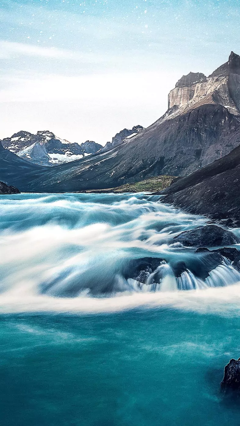 water through rocks wallpaper