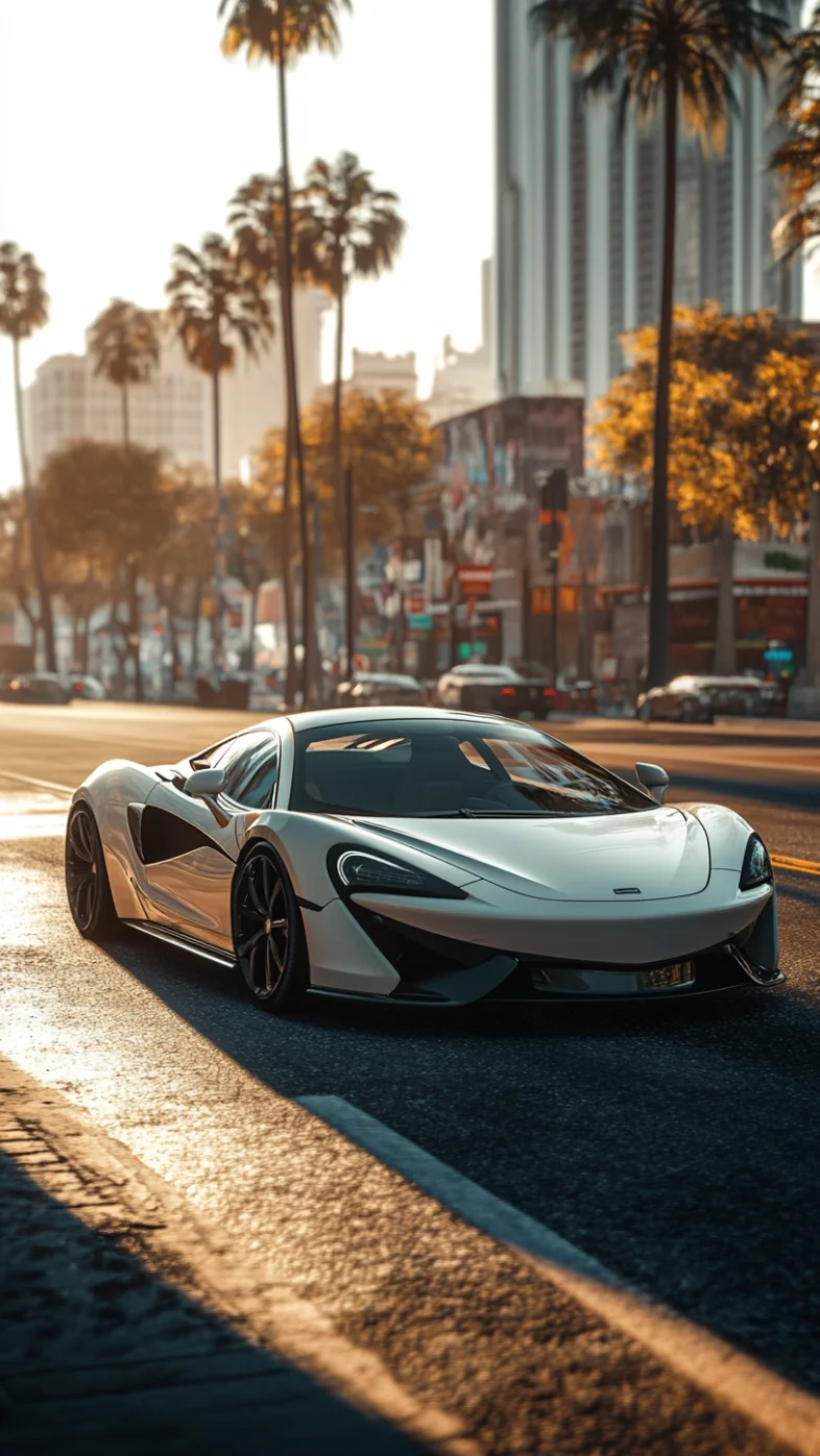 white McLaren car wallpaper