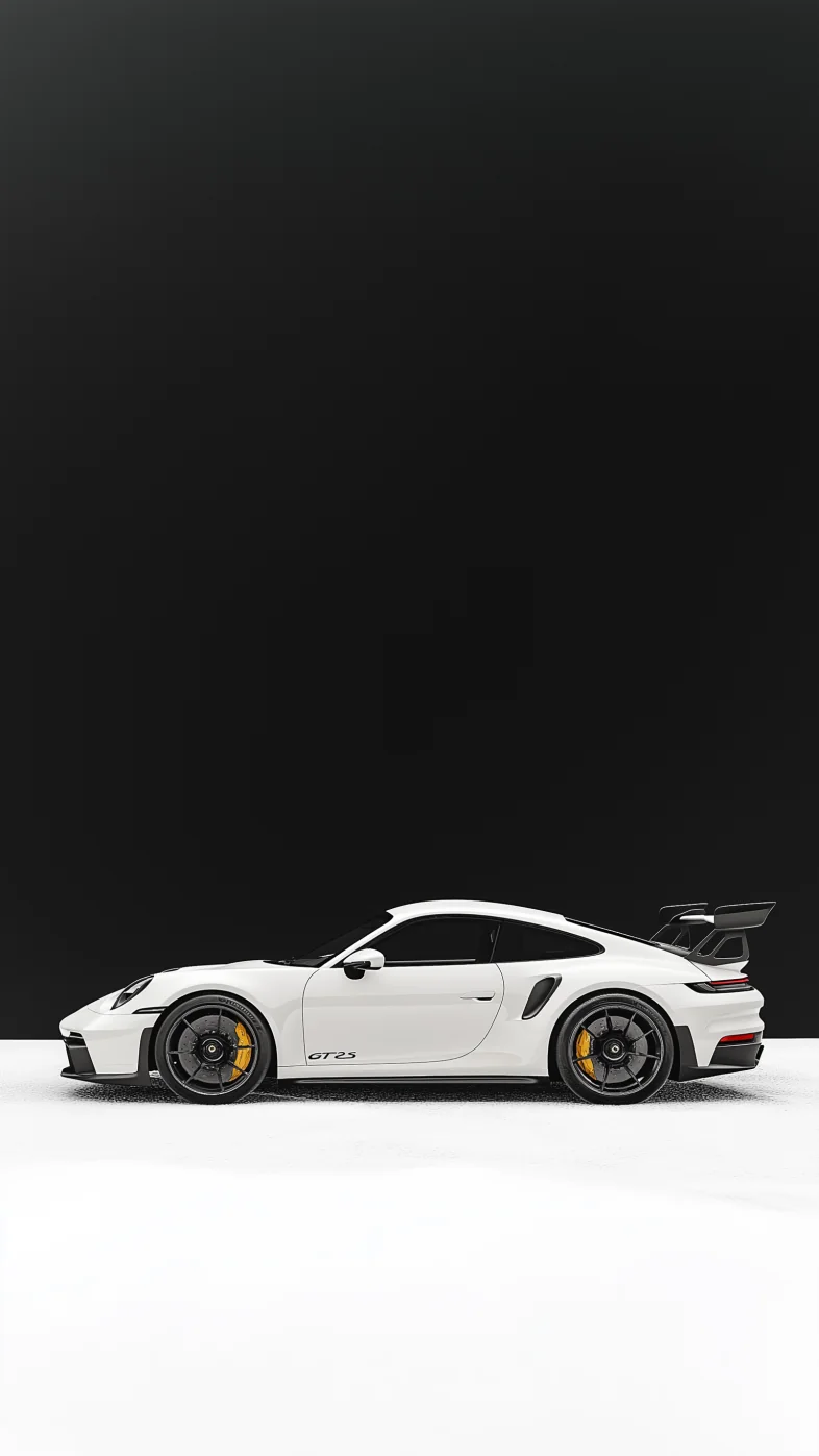 white Porsche 992 GT3RS car wallpaper