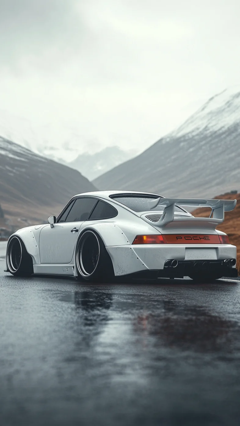 white Porsche 992 GT3RS car wallpaper