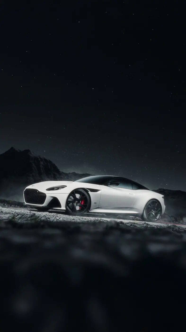 white aston martin car wallpaper