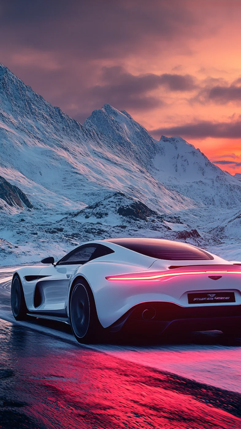 white car  wallpaper