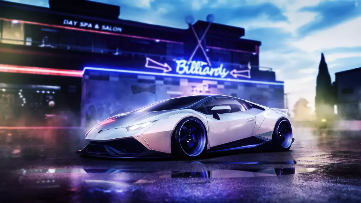 white lamborghini huracan car wallpaper