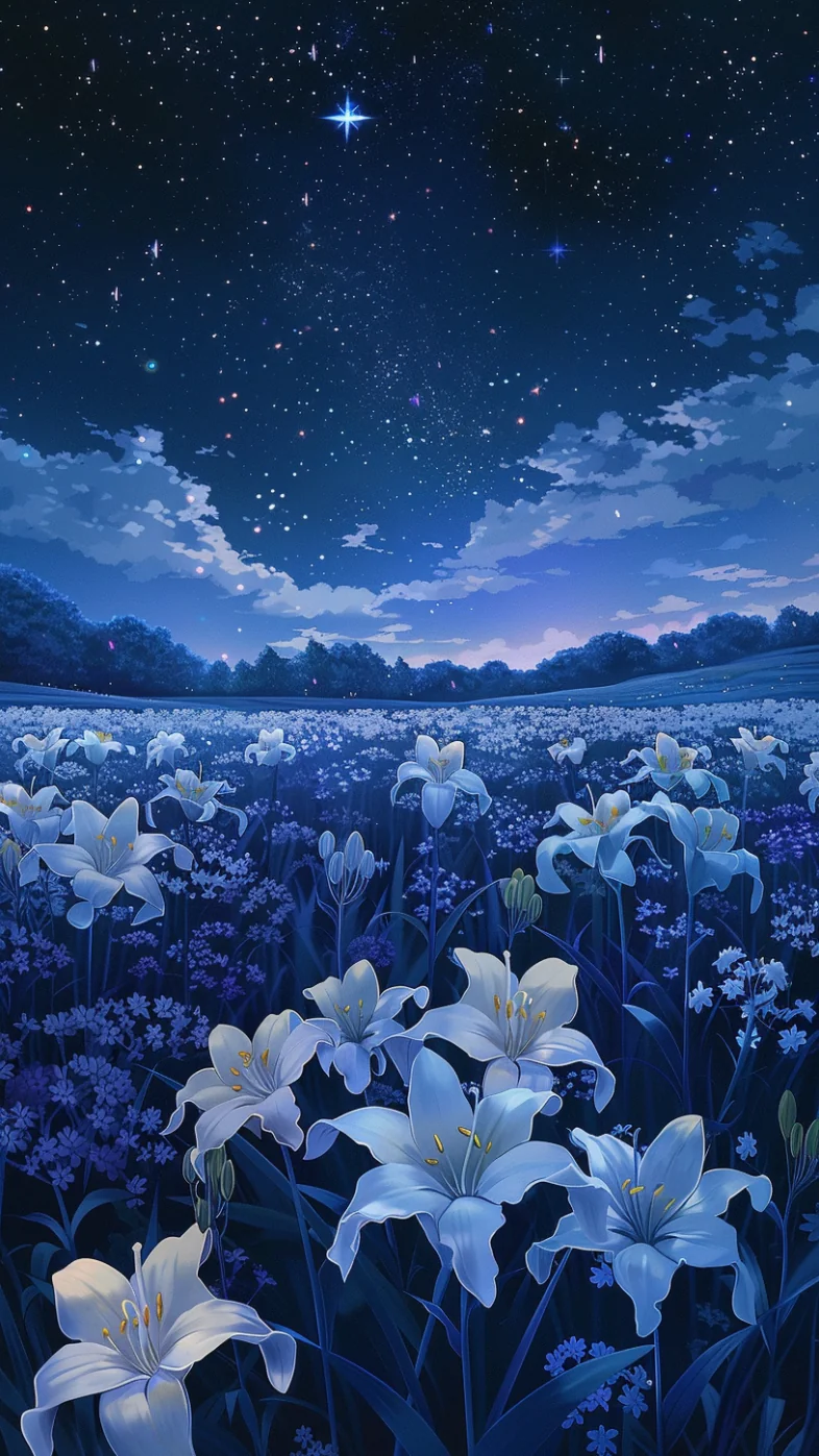 white lilies wallpaper