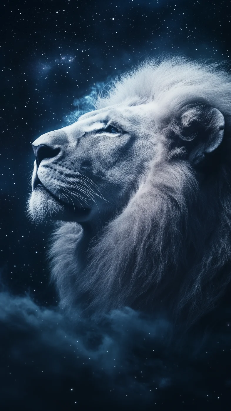 white lion wallpaper