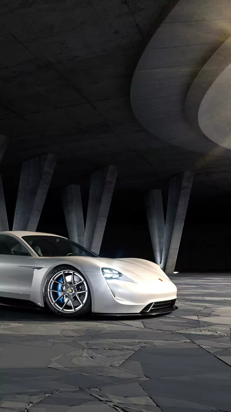 white porsche car wallpaper