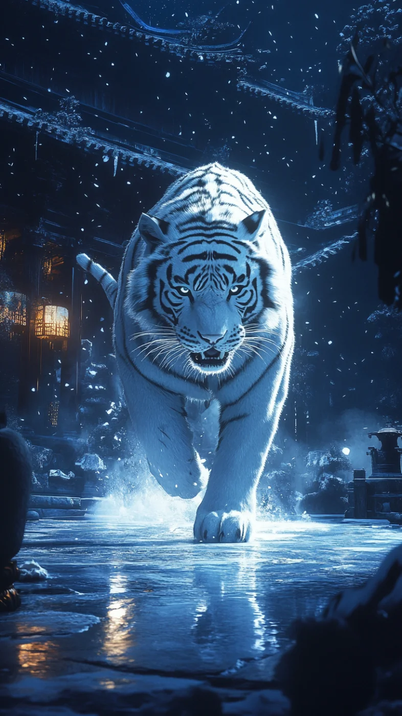 white tiger wallpaper