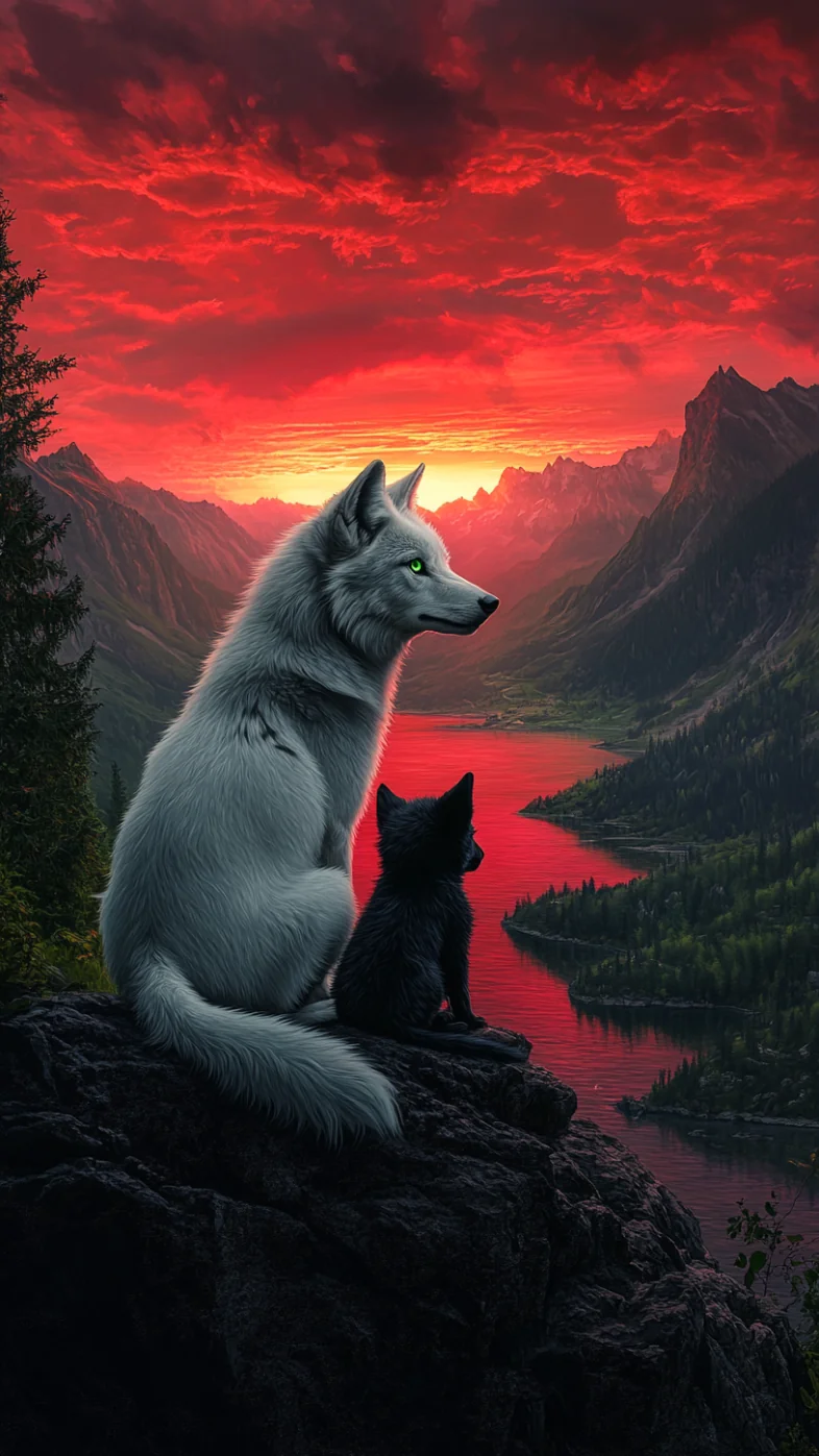 white wolf wallpaper