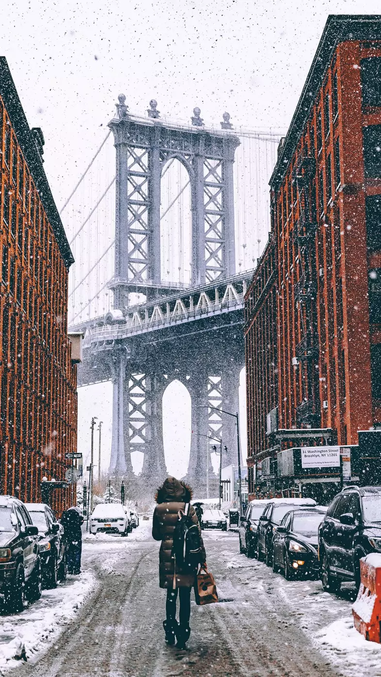 winter city wallpaper