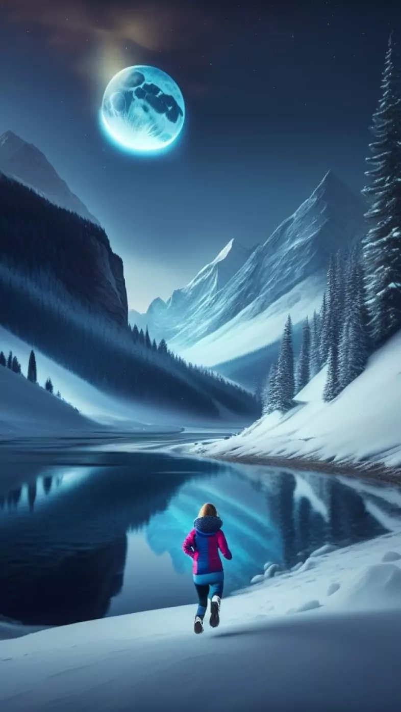 winter girl wallpaper