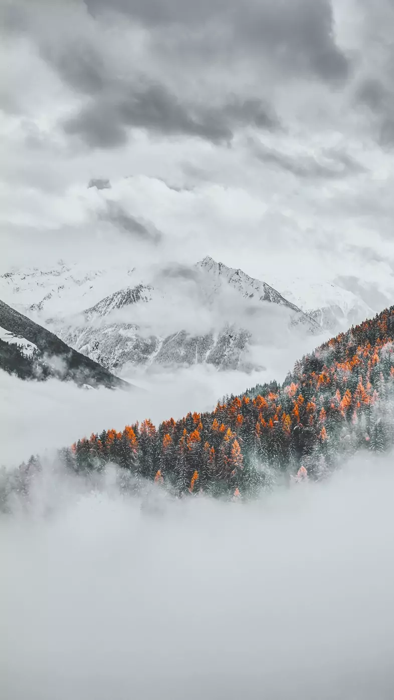 winter in mountain wallpaper