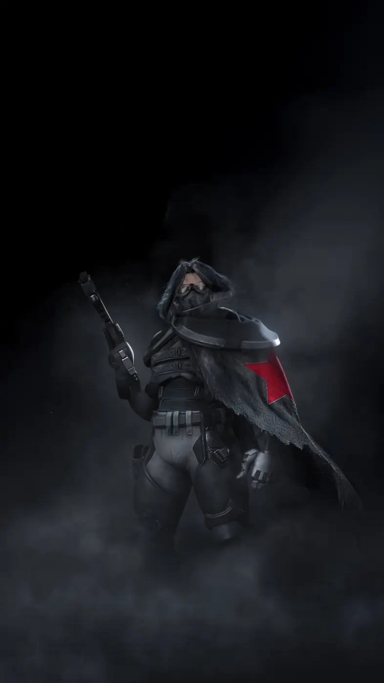 winter solider in marvel rivals game wallpaper