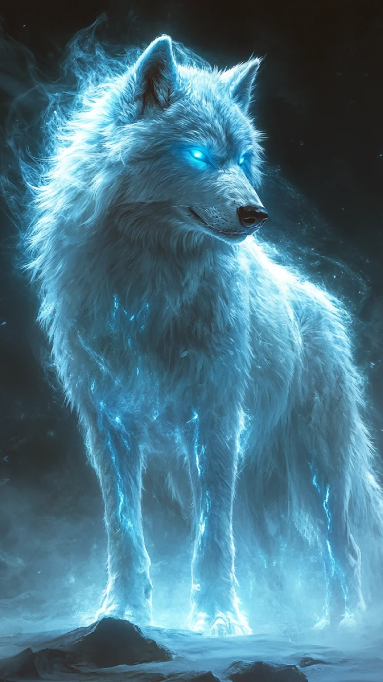 wolf art wallpaper