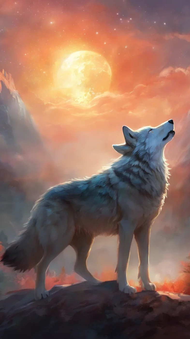 wolf art wallpaper