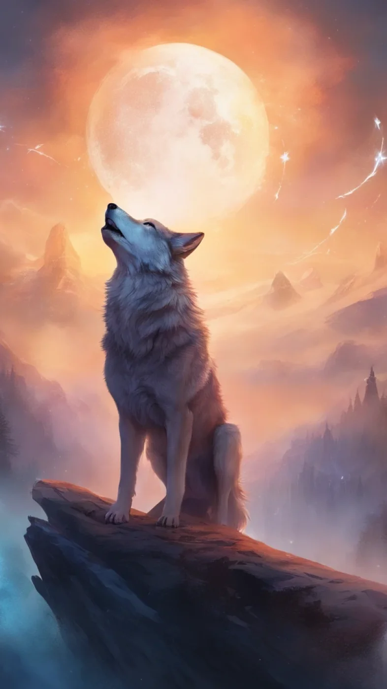 wolf art wallpaper