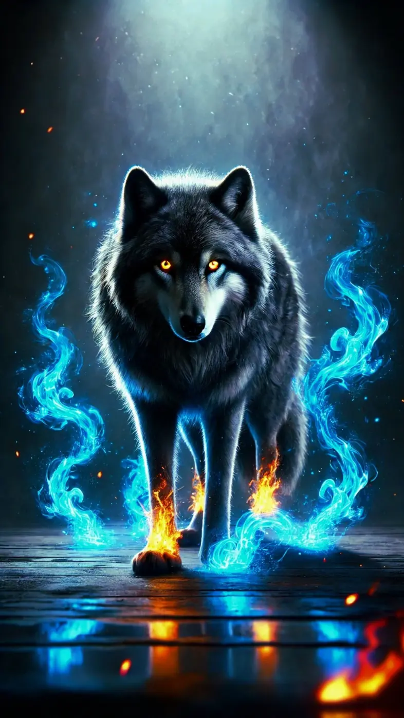wolf art wallpaper