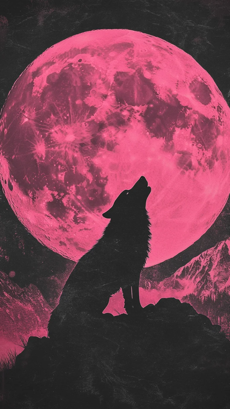 wolf night wallpaper