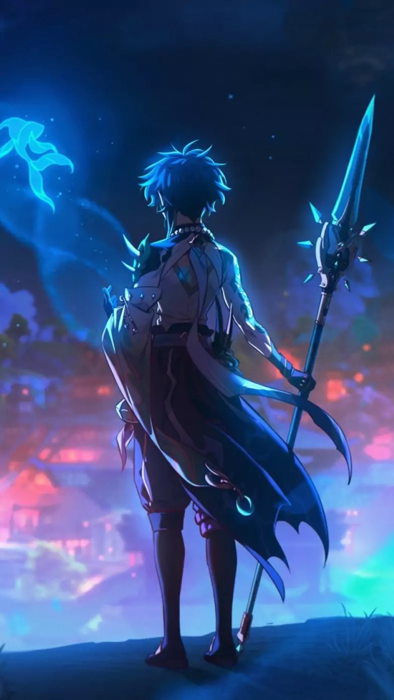 xiao cool art genshin impact wallpaper
