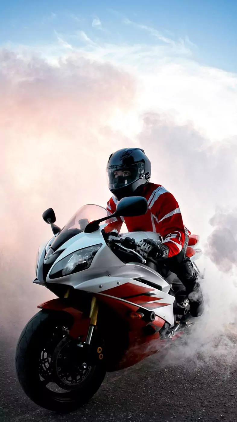 yamaha r6 smoke wallpaper
