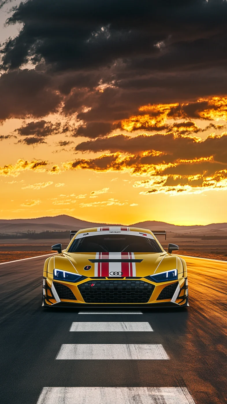 yellow audi r8 car wallpaper
