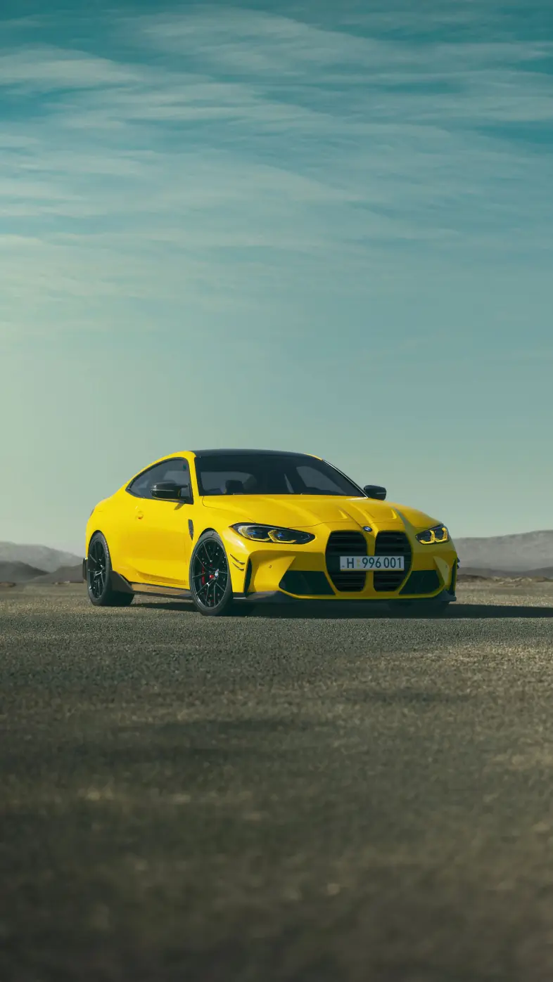 yellow bmw m4 car wallpaper