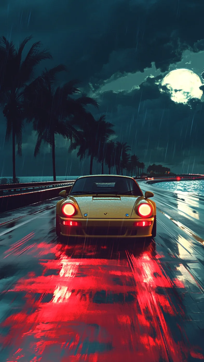 yellow car wallpaper