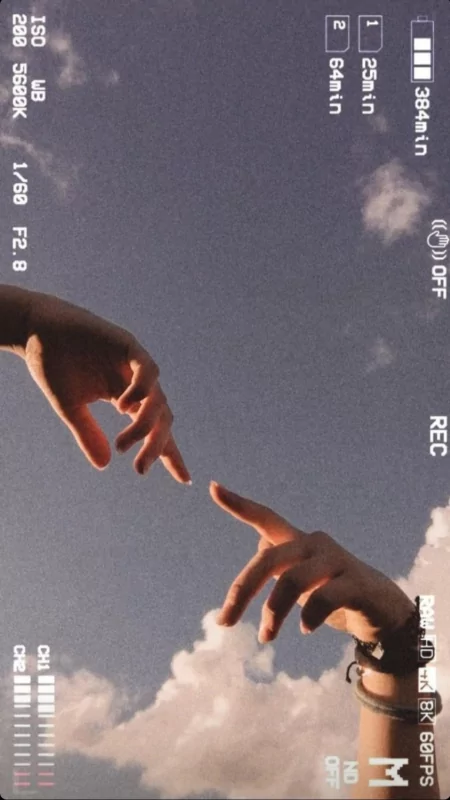 clouds aesthetic hand wallpaper